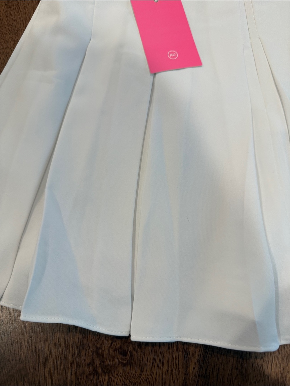 Amanda Uprichard White Pleated Skater Skort - Picture 6 of 6